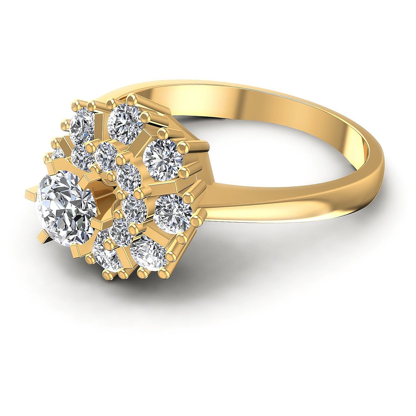 1.10CT Round Cut Diamonds Engagement Rings