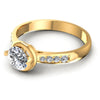 Round Diamonds 0.55CT Engagement Ring in 14KT Rose Gold