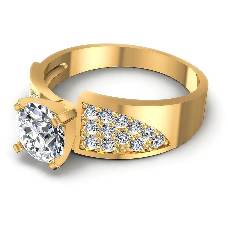 Round Diamonds 0.75CT Engagement Ring in 14KT Rose Gold