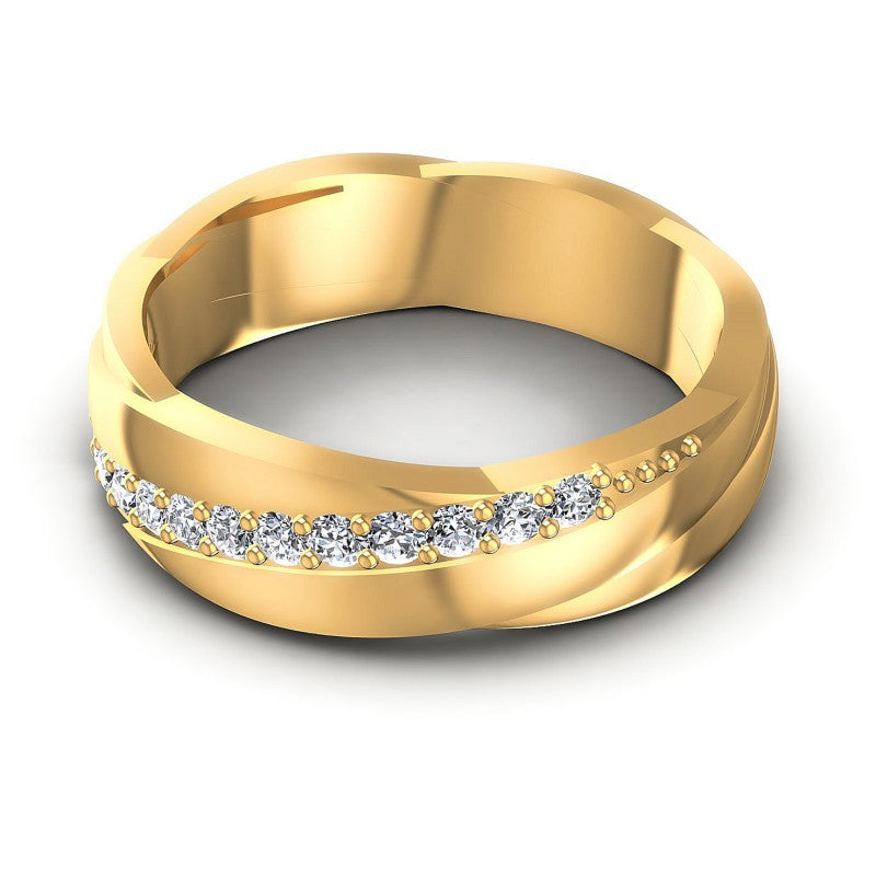Timeless Round Diamonds 0.30CT Diamonds Wedding Band