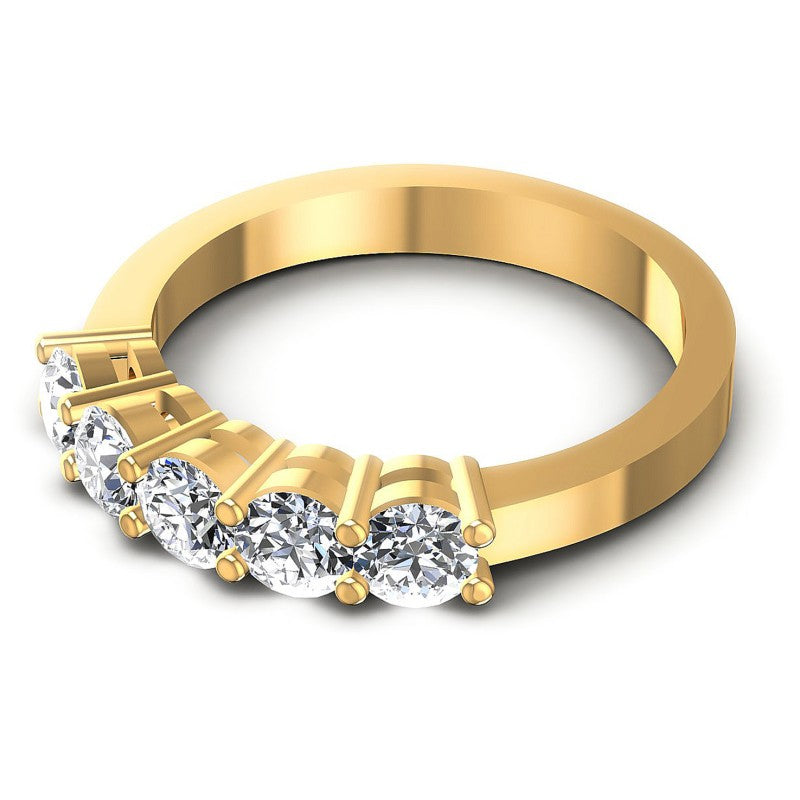 Magnificent Round Diamonds 0.95CT Diamonds Wedding Band