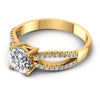 Round Diamonds 0.60CT Engagement Ring in 14KT Rose Gold
