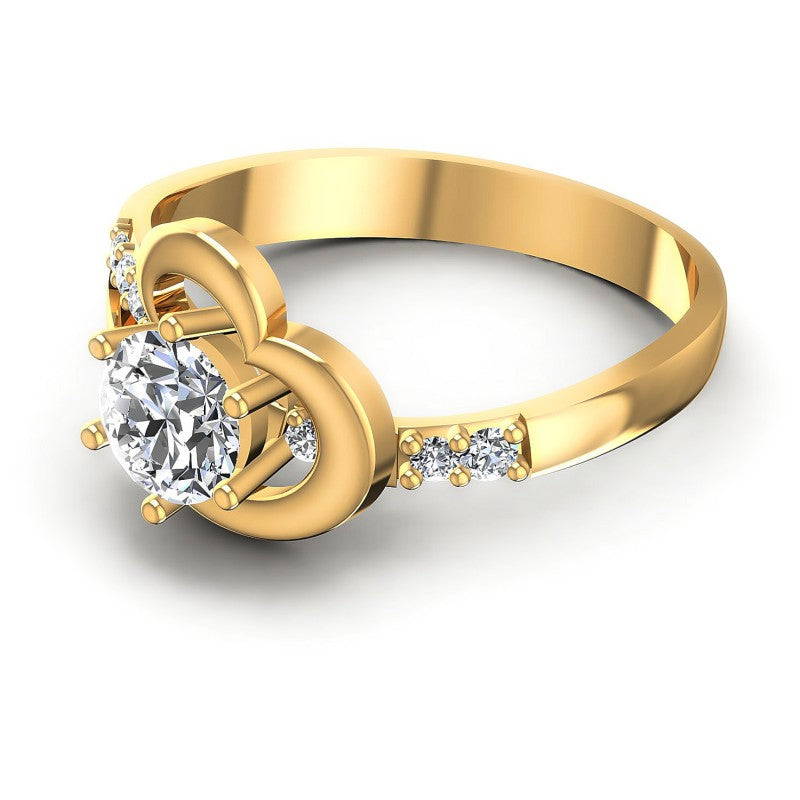 Round Diamonds 0.55CT Engagement Ring in 14KT Rose Gold