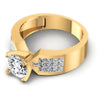Princess and Round Diamonds 1.00CT Engagement Ring in 14KT Rose Gold