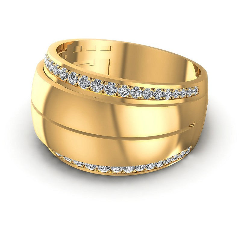 Round Diamonds 0.55CT Diamonds Wedding Band in 14KT Rose Gold
