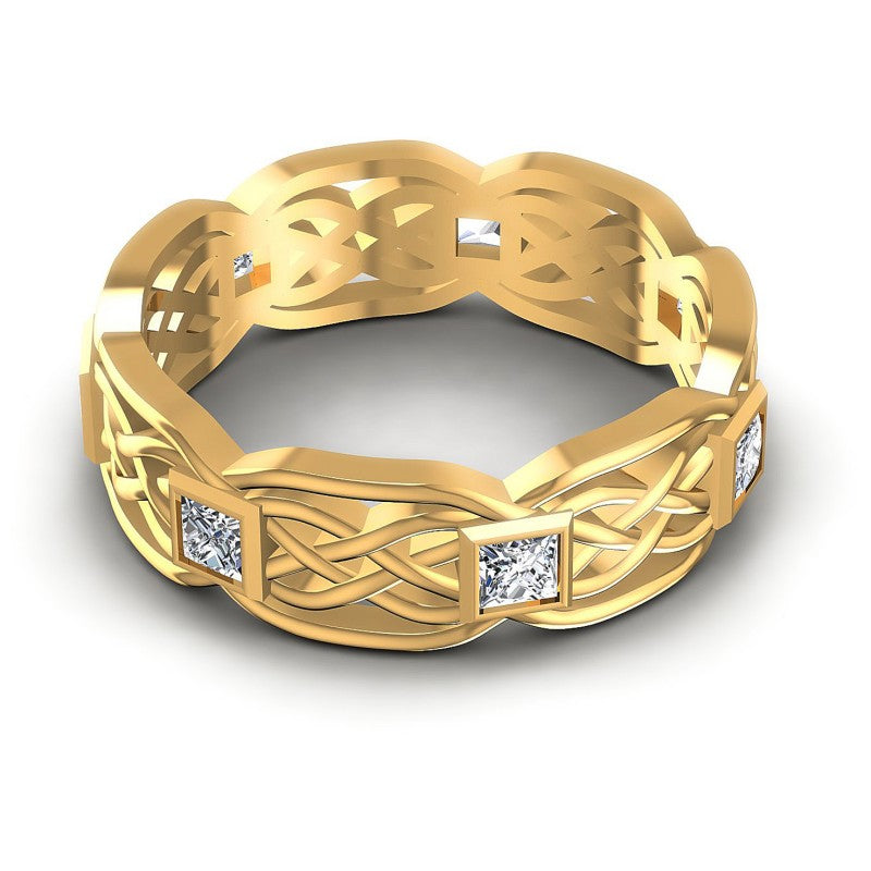 Timeless Princess Diamonds 0.85CT Diamonds Wedding Band