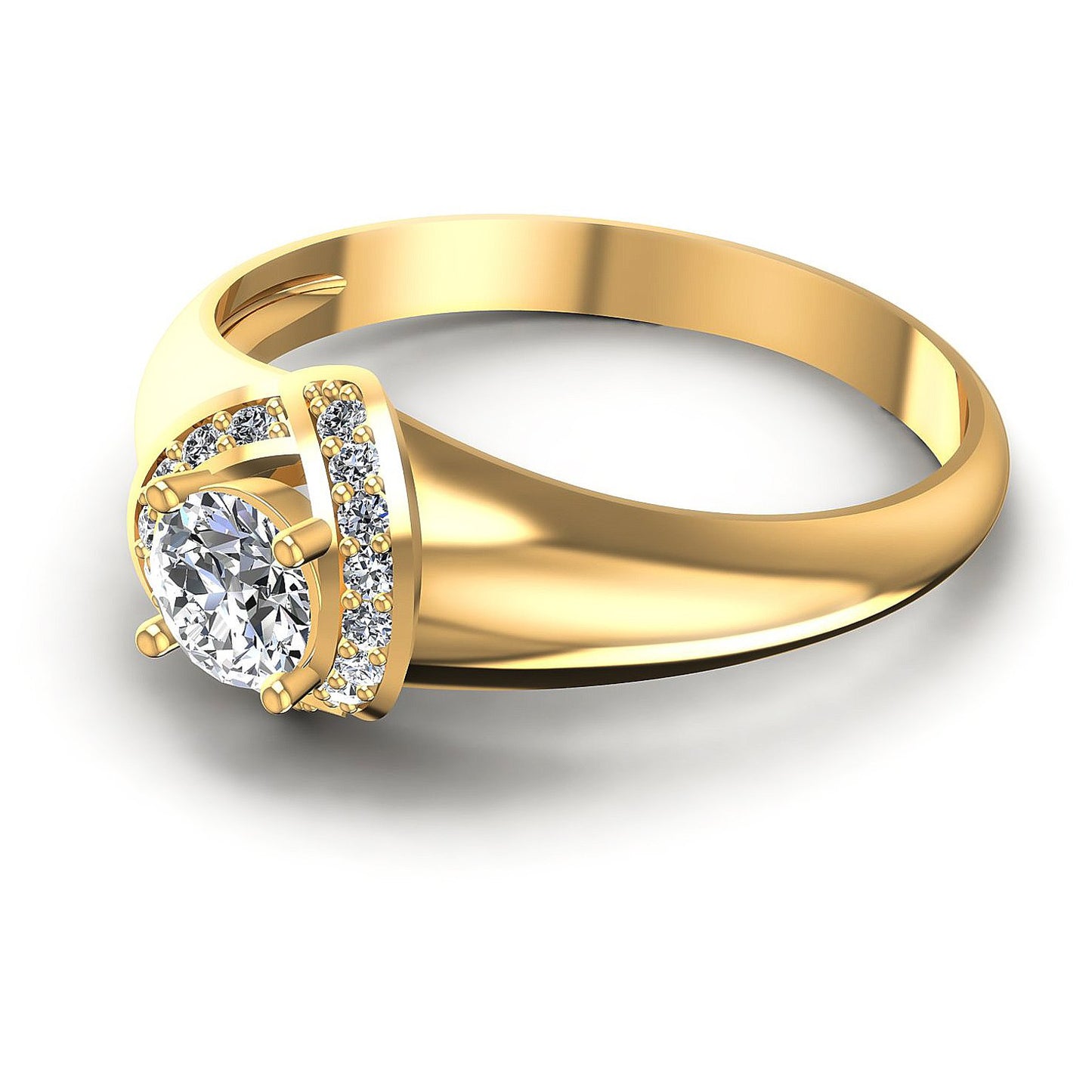 0.50CT Round Cut Diamonds Engagement Rings