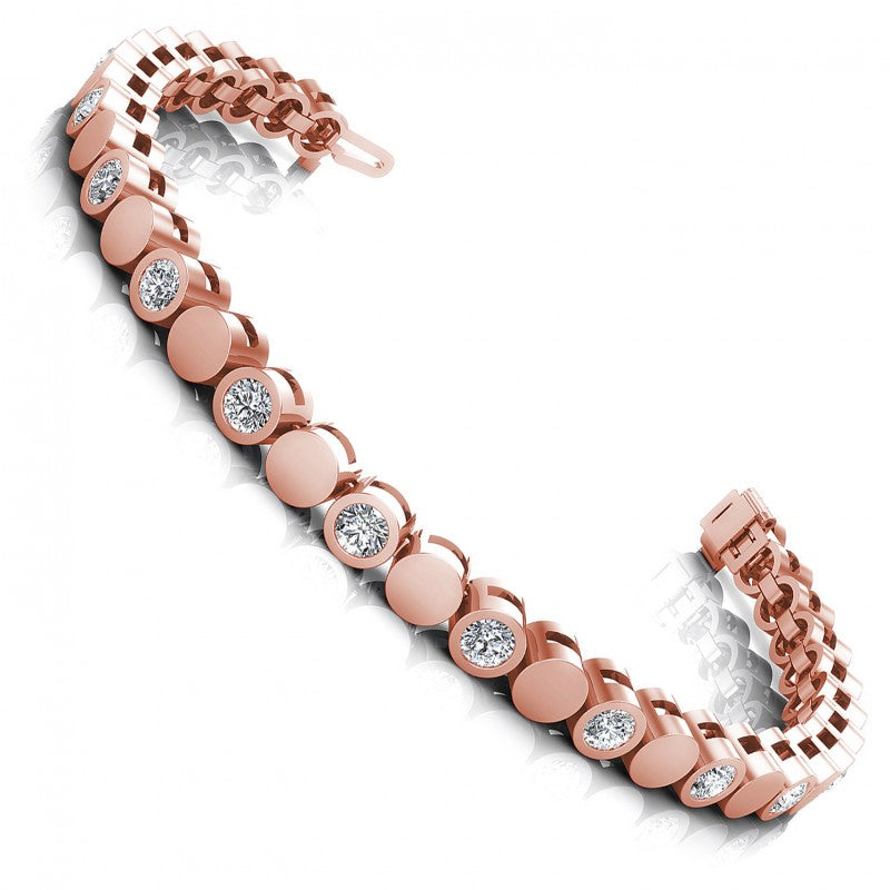 Round Diamonds 1.00CT Designer Diamond Bracelet in 18KT White Gold