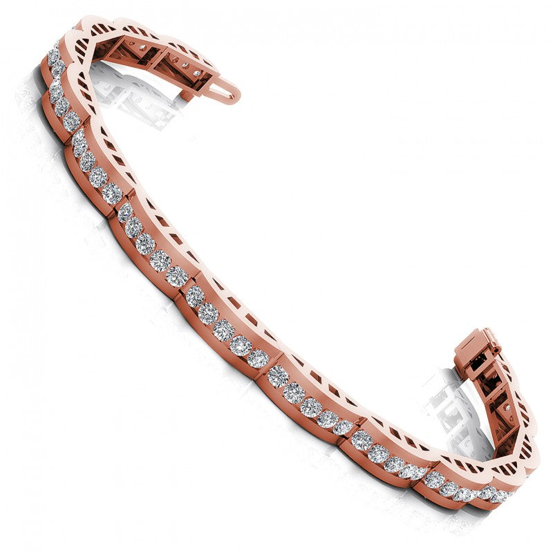 Round Diamonds 2.00CT Designer Diamond Bracelet in 18KT White Gold