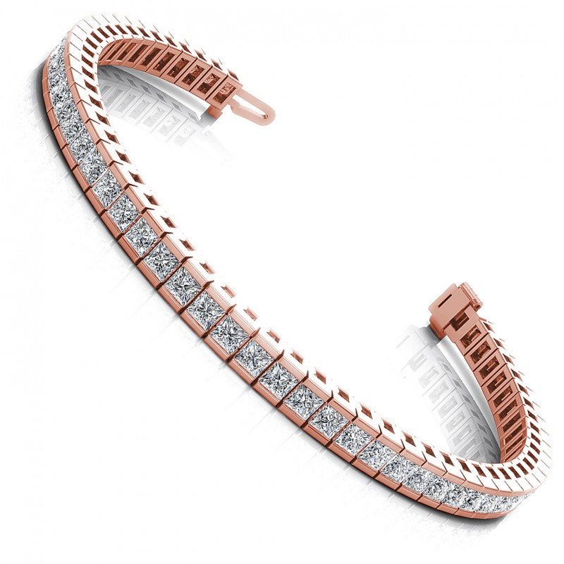 Princess Diamonds 4.00CT Tennis Bracelet in 18KT White Gold