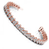 Round Cut Diamonds Designer Diamond Bracelet in 18KT White Gold