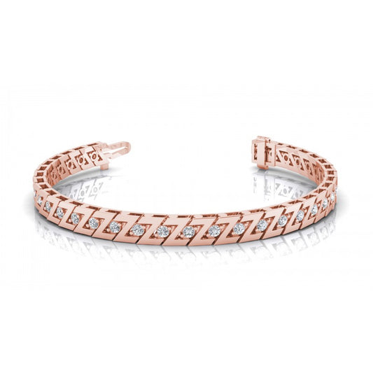 Round Cut Diamonds Tennis Bracelet in 18KT White Gold