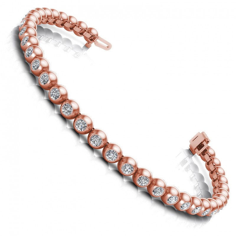Round Diamonds 1.00CT Tennis Bracelet in 14KT White Gold