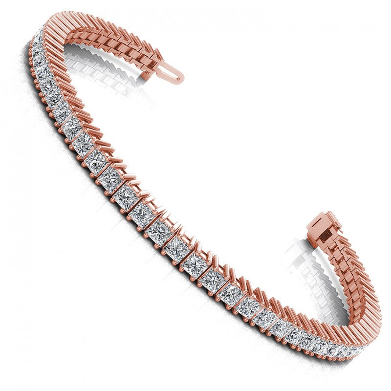 Princess Diamonds 4.00CT Tennis Bracelet in 18KT White Gold