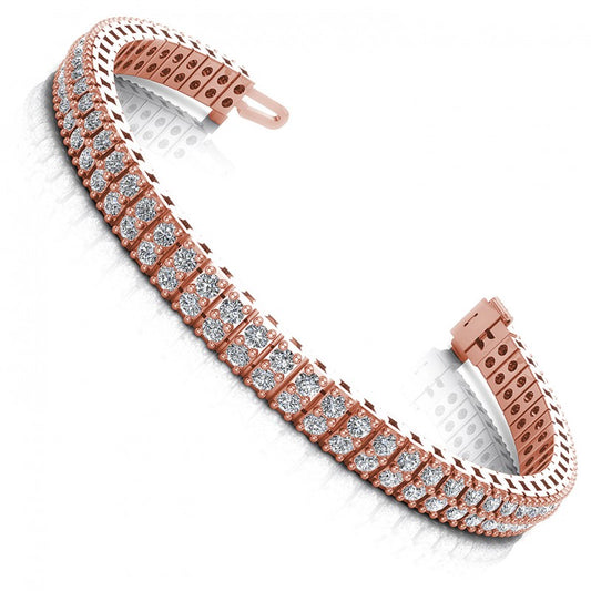 Round Diamonds 4.00CT Designer Diamond Bracelet in 14KT White Gold