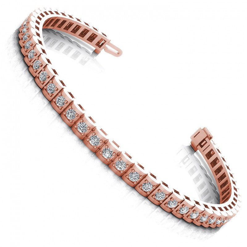 Round Diamonds 1.50CT Designer Diamond Bracelet in 18KT White Gold