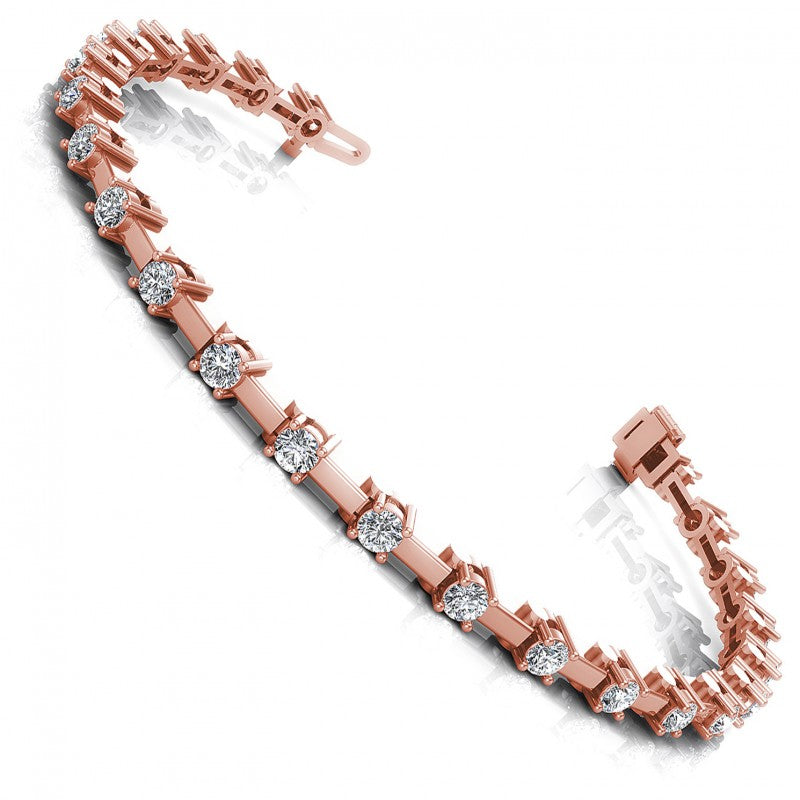 Round Diamonds 1.00CT Designer Diamond Bracelet in 18KT White Gold