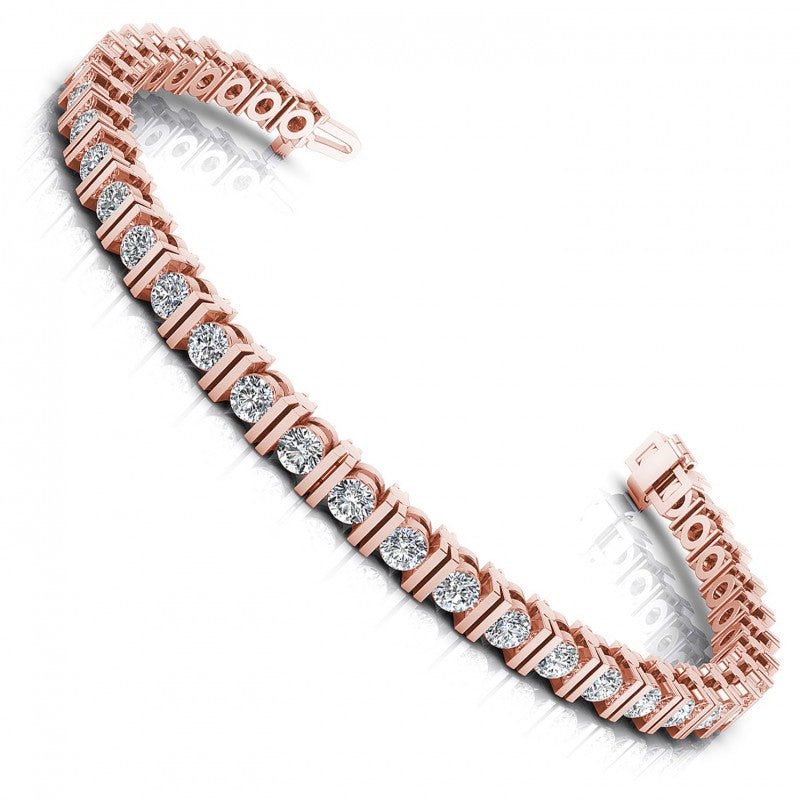 Round Diamonds 3.00CT Tennis Bracelet in 18KT White Gold
