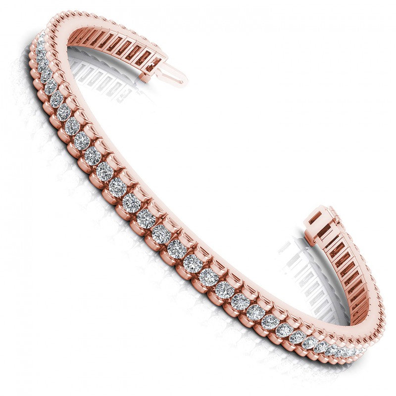 Round Diamonds 2.50CT Tennis Bracelet in 18KT White Gold