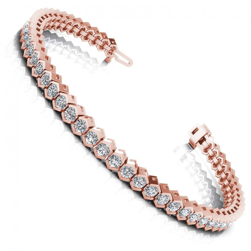 Round Diamonds 2.00CT Tennis Bracelet in 18KT White Gold