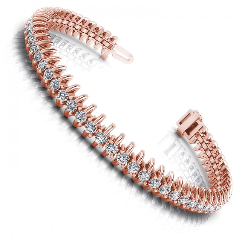 Round Diamonds 2.00CT Tennis Bracelet in 18KT White Gold
