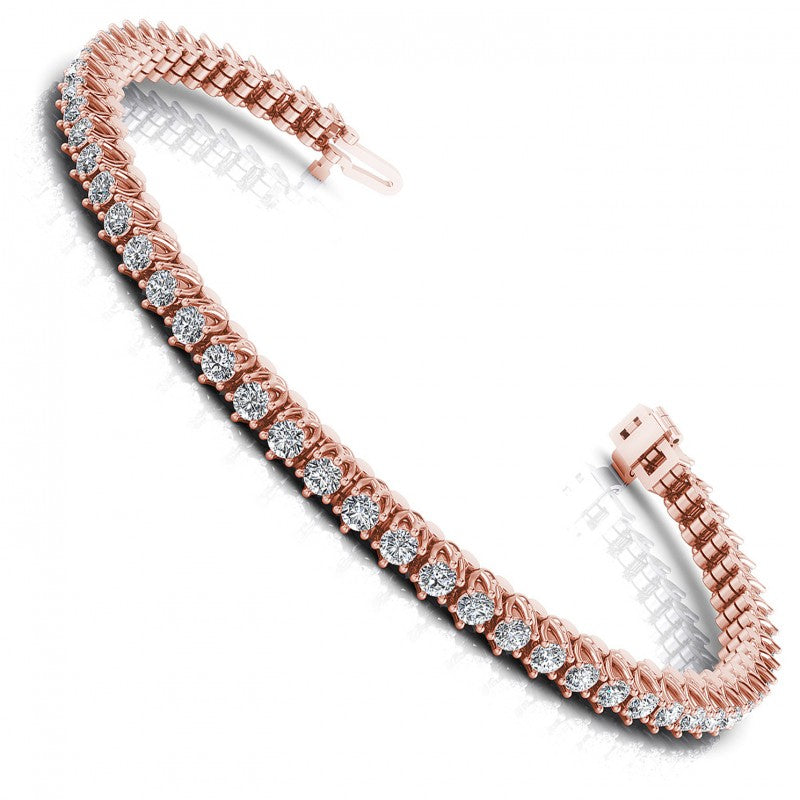 Round Diamonds 2.00CT Tennis Bracelet in 18KT White Gold