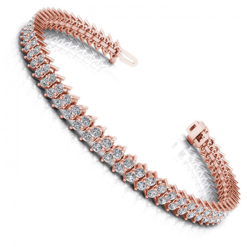 Round Diamonds 4.00CT Designer Diamond Bracelet in 18KT White Gold