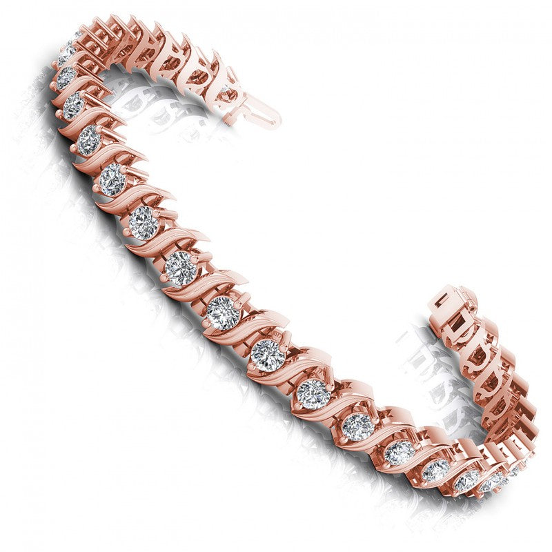 Round Diamonds 2.00CT Tennis Bracelet in 18KT White Gold