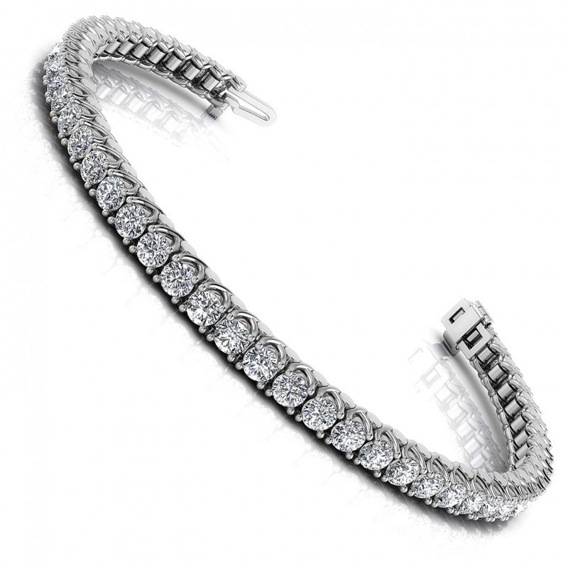 Round Diamonds 1.00CT Tennis Bracelet in 14KT White Gold