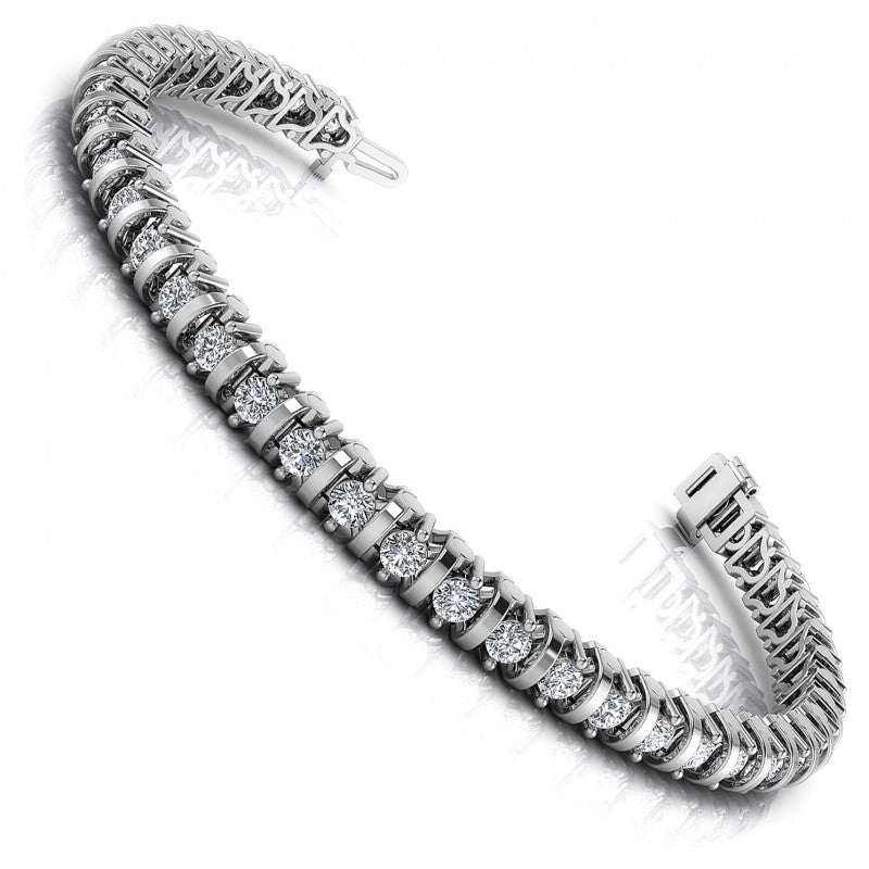 Round Diamonds 2.00CT Tennis Bracelet in 14KT White Gold