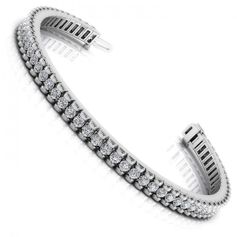 Round Diamonds 2.50CT Tennis Bracelet in 14KT White Gold