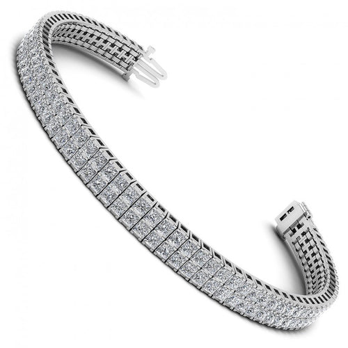 Princess Diamonds 8.50CT Designer Diamond Bracelet in 14KT White Gold