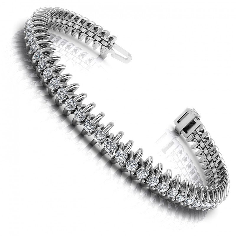Round Diamonds 2.00CT Tennis Bracelet in 14KT White Gold