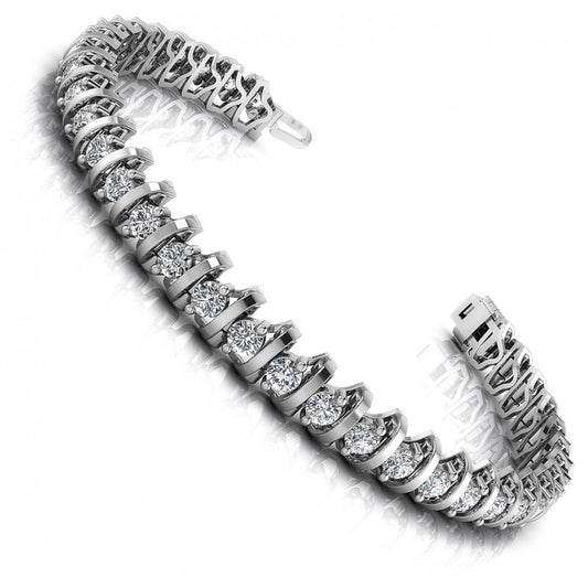 Round Diamonds 2.00CT Tennis Bracelet in 14KT White Gold