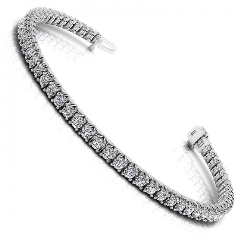 Round Diamonds 2.00CT Tennis Bracelet in 14KT White Gold