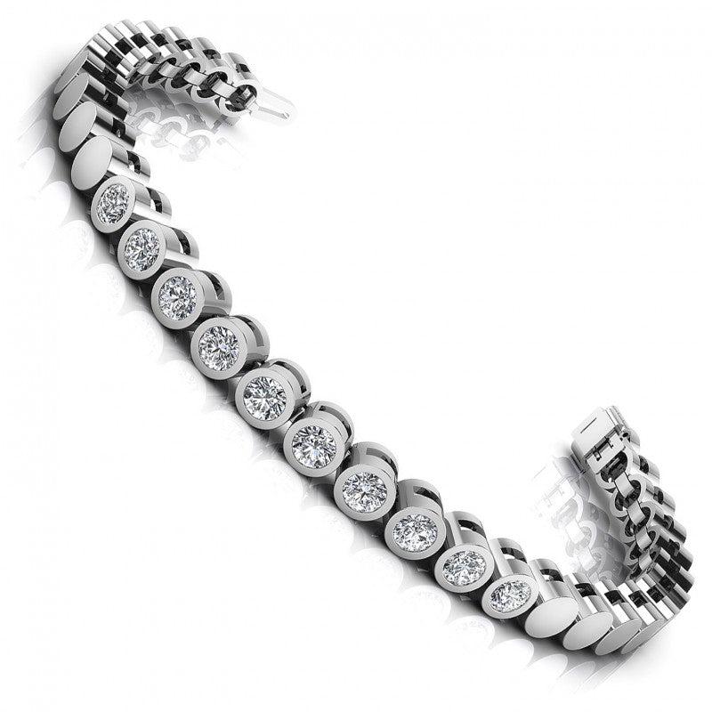 Round Diamonds 1.00CT Tennis Bracelet in 14KT White Gold