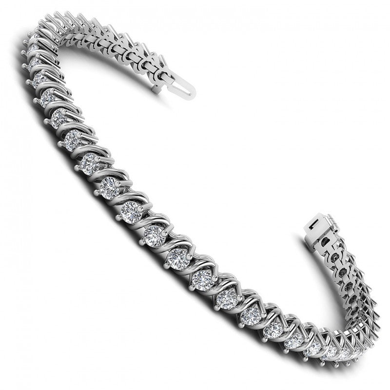 Round Diamonds 1.50CT Tennis Bracelet in 14KT White Gold
