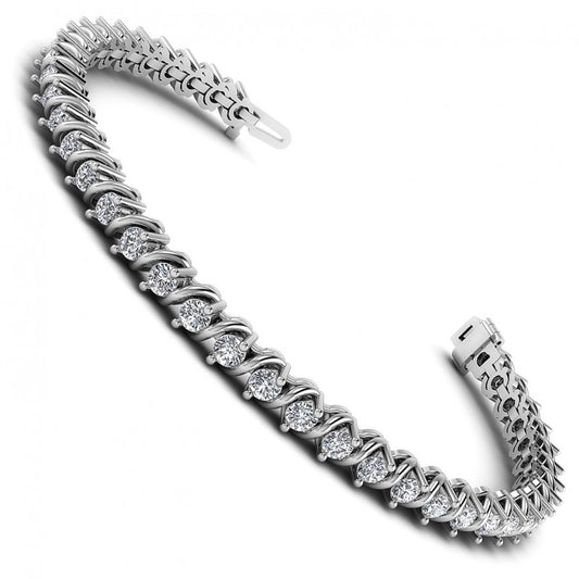 Round Diamonds 1.50CT Tennis Bracelet in 14KT White Gold
