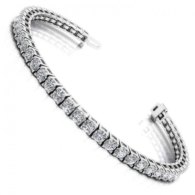 Round Diamonds 2.00CT Tennis Bracelet in 14KT White Gold