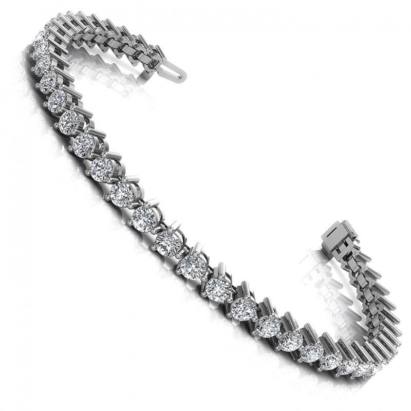 Round Diamonds 2.00CT Tennis Bracelet in 14KT White Gold