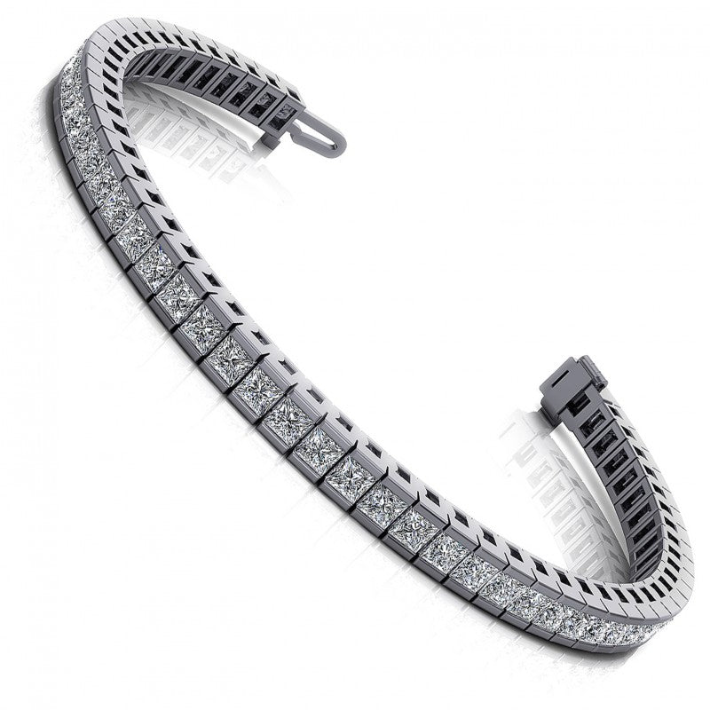 Princess Diamonds 4.00CT Tennis Bracelet in 14KT White Gold