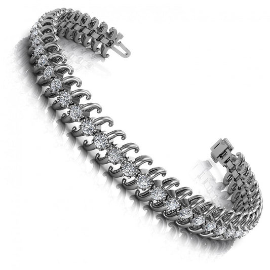 Round Diamonds 1.00CT Tennis Bracelet in 14KT White Gold