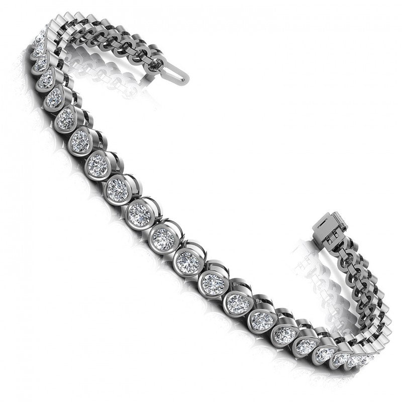Round Diamonds 1.00CT Tennis Bracelet in 14KT White Gold