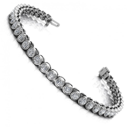 Round Diamonds 1.00CT Tennis Bracelet in 14KT White Gold