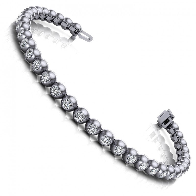 Round Diamonds 1.00CT Tennis Bracelet in 14KT White Gold
