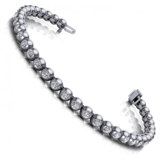 Round Diamonds 1.00CT Tennis Bracelet in 14KT White Gold