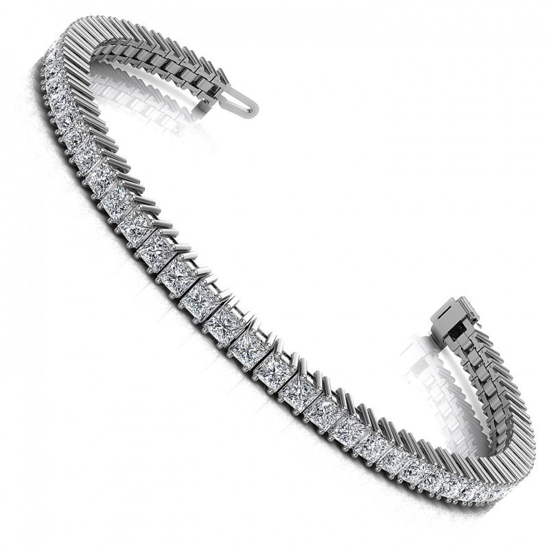 Princess Diamonds 4.00CT Tennis Bracelet in 14KT White Gold