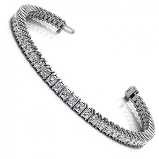 Princess Diamonds 4.00CT Tennis Bracelet in 14KT White Gold