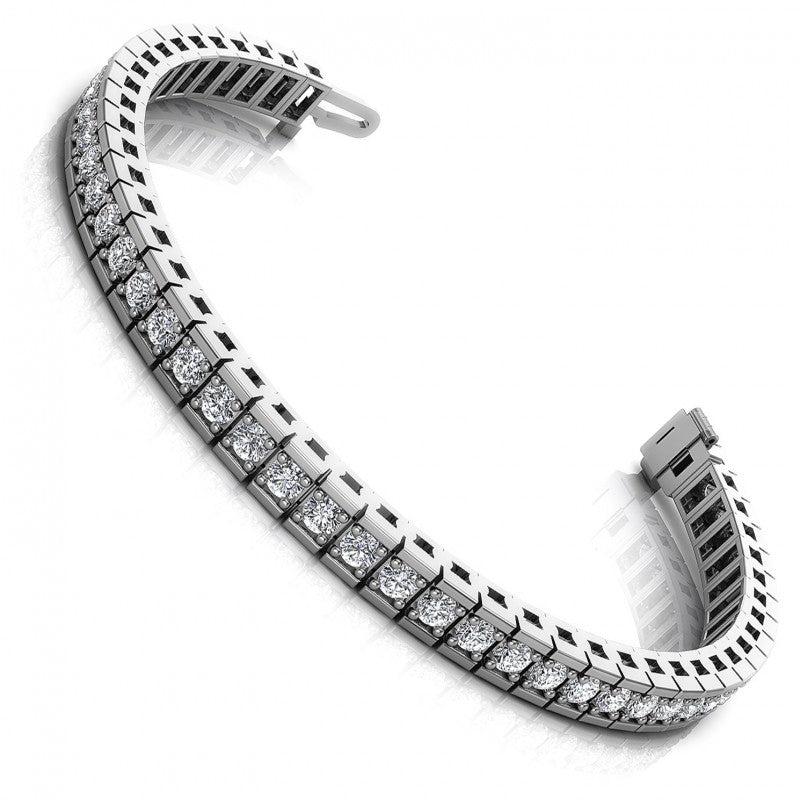 Round Diamonds 2.00CT Tennis Bracelet in 14KT White Gold