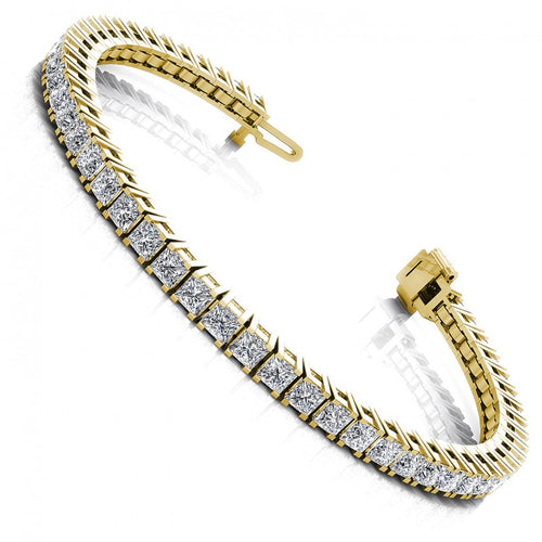 Princess Diamonds 4.00CT Tennis Bracelet in 14KT White Gold